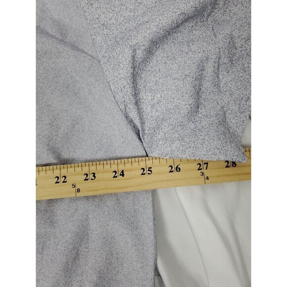 Hardaddy Mens Shirt XL Gray Striped Polyester Short Sleeve Button-Up - Picture 4 of 6